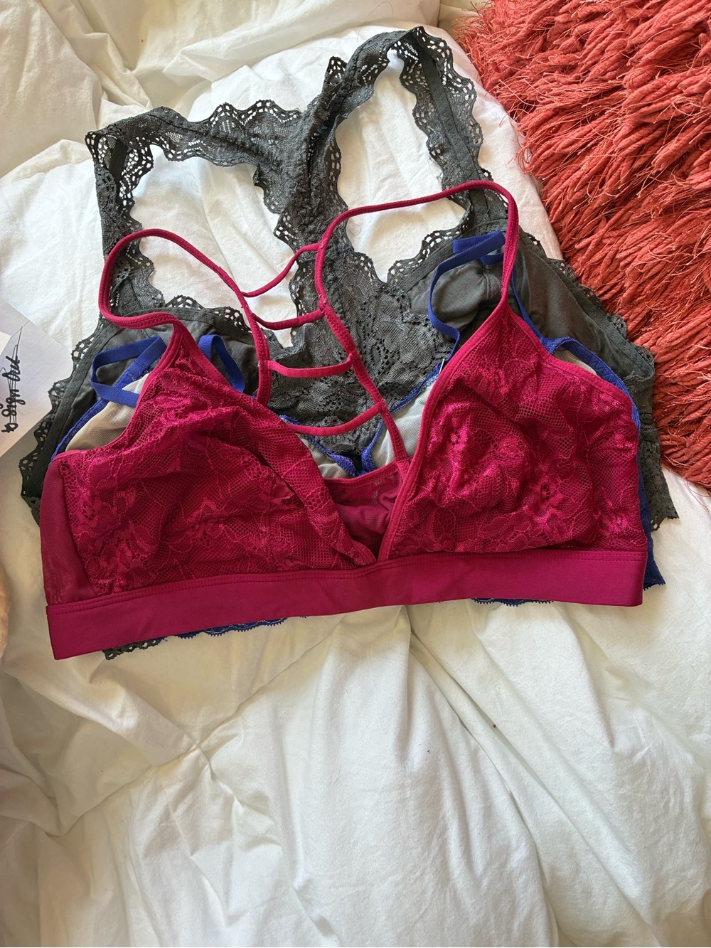 Women’s Lace Bralette - Deep Fuchsia